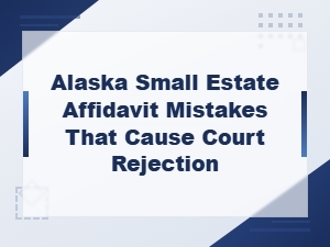 Common Alaska Small Estate Affidavit Mistakes